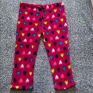 Heart Fleece Pajama Pants